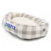 Majestic Pet Personalized Checkered Sherpa Bagel Cat & Dog Bed image thumbnail 2