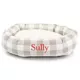 Product Majestic Pet Personalized Checkered Sherpa Bagel Cat & Dog Bed