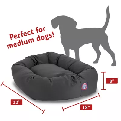 Majestic Pet Personalized Bagel Dog Bed - Image 3