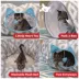 Kitty City Cool Gray & White Tunnel Cat Bed image thumbnail 5