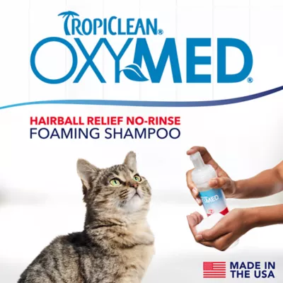 Product TropiClean® OxyMed Hairball Relief No-Rinse Foaming Shampoo for Cats