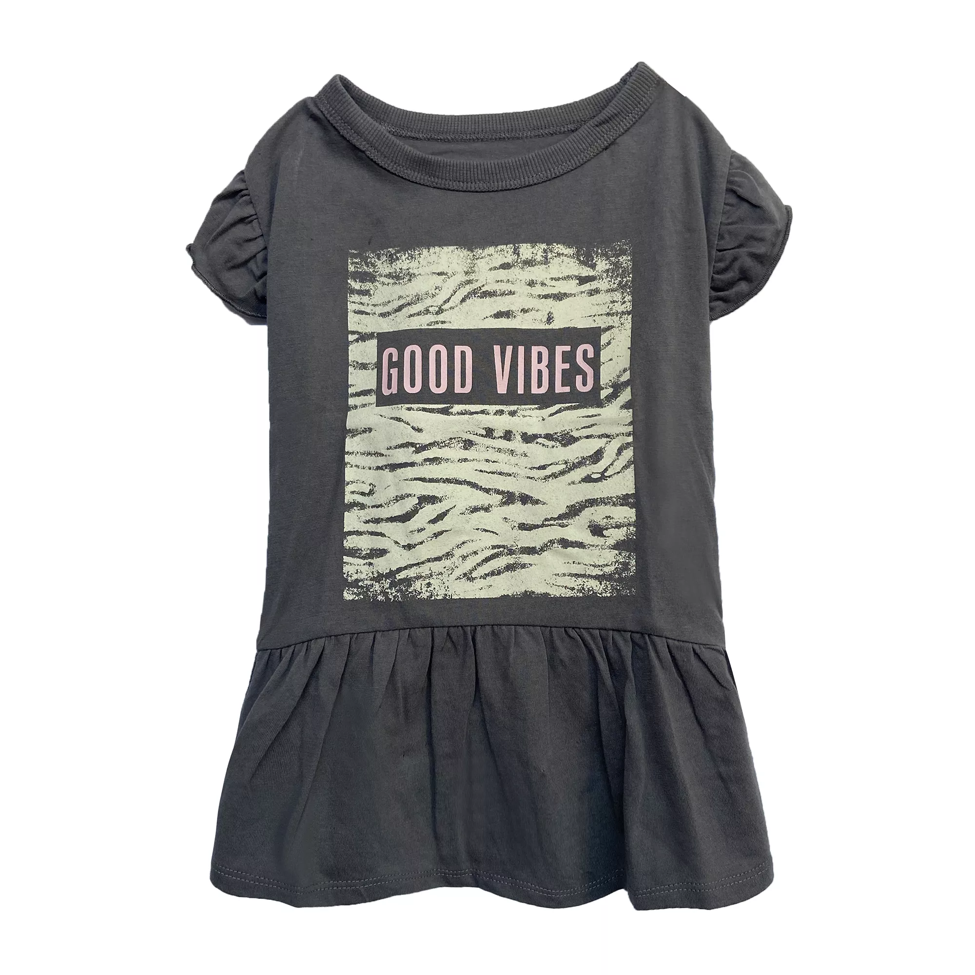 Grayson Pup Good Vibes Ruffle Pet Dress
