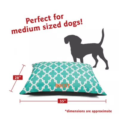 Product Majestic Pet Personalized Trellis Super Value Pillow Dog Bed