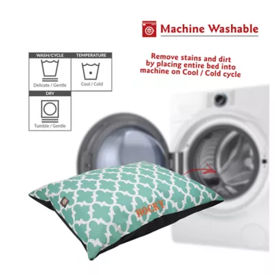 Product Majestic Pet Personalized Trellis Super Value Pillow Dog Bed