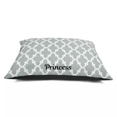 Majestic Pet Personalized Trellis Super Value Pillow Dog Bed - Image 1