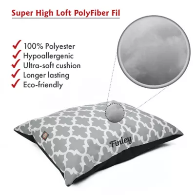 Majestic Pet Personalized Trellis Super Value Pillow Dog Bed - Image 4