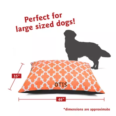 Majestic Pet Personalized Trellis Super Value Pillow Dog Bed - Image 3