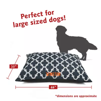 Product Majestic Pet Personalized Trellis Super Value Pillow Dog Bed
