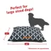 Majestic Pet Personalized Trellis Super Value Pillow Dog Bed image thumbnail 3