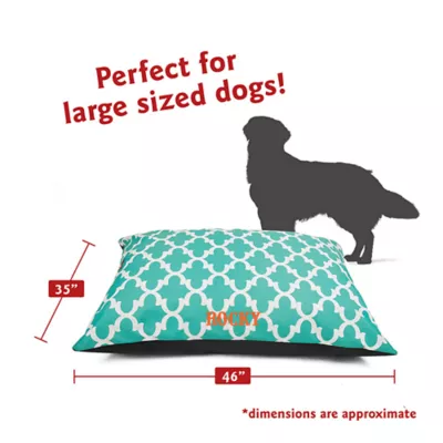 Product Majestic Pet Personalized Trellis Super Value Pillow Dog Bed