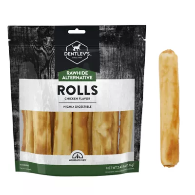 Product Dentley's Rawhide Free Retriever Rolls 7" Dog Treats - 10 Count