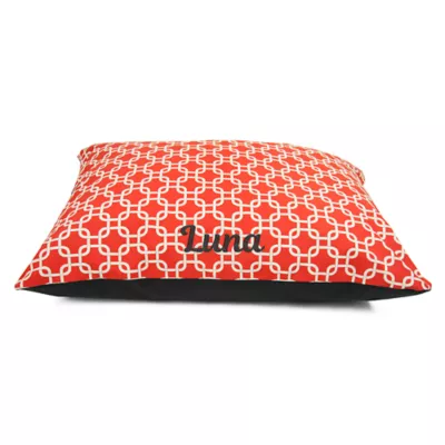 Majestic Pet Personalized Links Super Value Pillow Dog Bed - Image 1