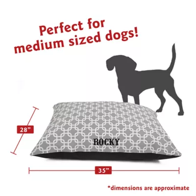 Product Majestic Pet Personalized Links Super Value Pillow Dog Bed