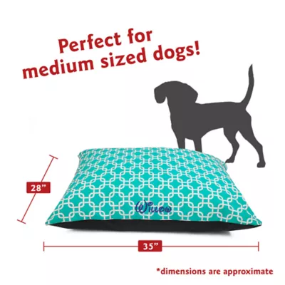 Product Majestic Pet Personalized Links Super Value Pillow Dog Bed