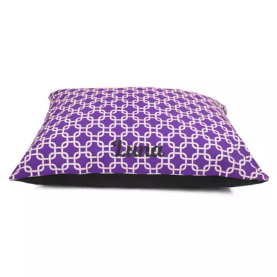 Majestic Pet Personalized Links Super Value Pillow Dog Bed - Image 1