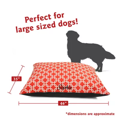 Majestic Pet Personalized Links Super Value Pillow Dog Bed - Image 3
