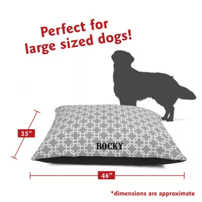 Majestic Pet Personalized Links Super Value Pillow Dog Bed - Image 3