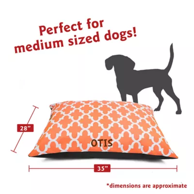 Product Majestic Pet Personalized Trellis Super Value Pillow Dog Bed