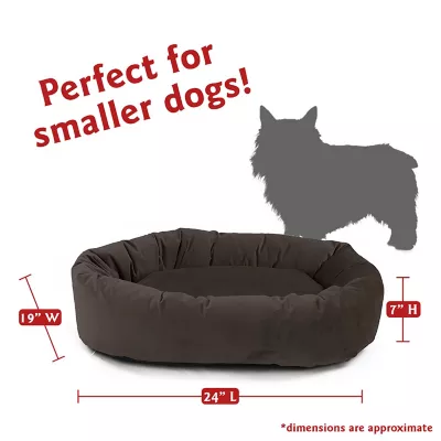 Product Majestic Pet Personalized Velvet Bagel Cat & Dog Bed