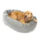 Product Majestic Pet Personalized Velvet Bagel Cat & Dog Bed