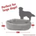 Majestic Pet Personalized Velvet Bagel Cat & Dog Bed image thumbnail 4