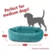 Majestic Pet Personalized Velvet Bagel Cat & Dog Bed image thumbnail 4