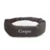 Majestic Pet Personalized Velvet Sherpa Bagel Cat & Dog Bed image thumbnail 1