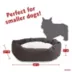 Majestic Pet Personalized Velvet Sherpa Bagel Cat & Dog Bed image thumbnail 4