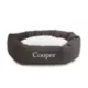 Product Majestic Pet Personalized Velvet Sherpa Bagel Cat & Dog Bed
