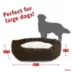 Majestic Pet Personalized Velvet Sherpa Bagel Cat & Dog Bed image thumbnail 4
