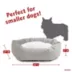 Majestic Pet Personalized Velvet Sherpa Bagel Cat & Dog Bed image thumbnail 4