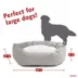 Majestic Pet Personalized Velvet Sherpa Bagel Cat & Dog Bed image thumbnail 4