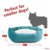 Majestic Pet Personalized Velvet Sherpa Bagel Cat & Dog Bed image thumbnail 4