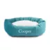 Majestic Pet Personalized Velvet Sherpa Bagel Cat & Dog Bed image thumbnail 1