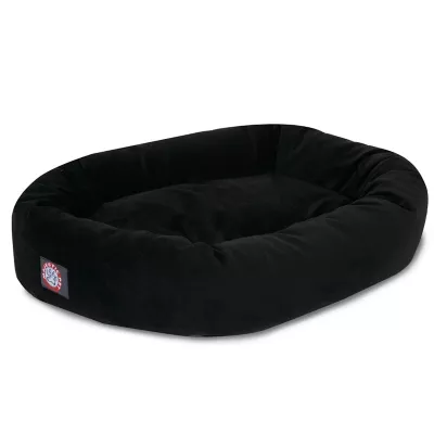 Product Majestic Pet Personalized Suede Bagel Cat & Dog Bed