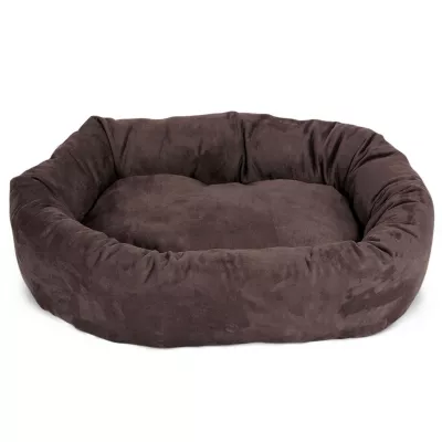 Majestic Pet Personalized Suede Bagel Cat & Dog Bed - Image 3