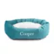 Product Majestic Pet Personalized Velvet Sherpa Bagel Cat & Dog Bed