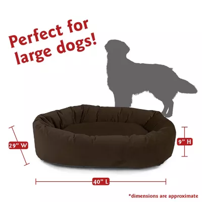 Majestic Pet Personalized Velvet Bagel Cat & Dog Bed - Image 4