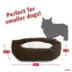 Majestic Pet Personalized Velvet Sherpa Bagel Cat & Dog Bed image thumbnail 4