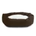 Majestic Pet Personalized Velvet Sherpa Bagel Cat & Dog Bed image thumbnail 3