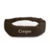 Majestic Pet Personalized Velvet Sherpa Bagel Cat & Dog Bed image thumbnail 1