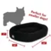 Majestic Pet Personalized Suede Bagel Cat & Dog Bed image thumbnail 4