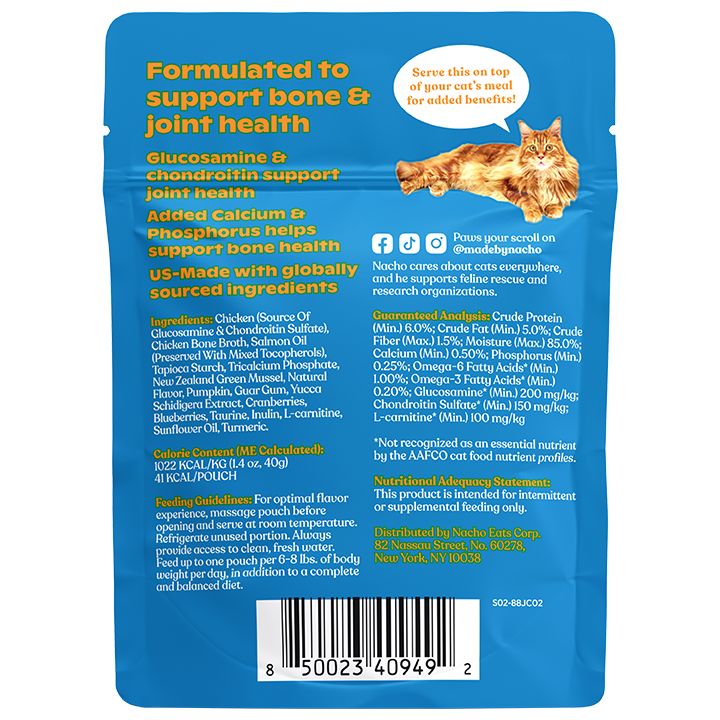 Made By Nacho&trade; Bone & Joint Support Cat Meal Topper with Bone Broth - Chicken - thumbnail 2