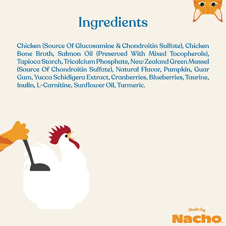 Made By Nacho&trade; Bone & Joint Support Cat Meal Topper with Bone Broth - Chicken - thumbnail 5