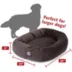 Majestic Pet Personalized Suede Bagel Cat & Dog Bed image thumbnail 4