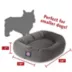Majestic Pet Personalized Suede Bagel Cat & Dog Bed image thumbnail 4