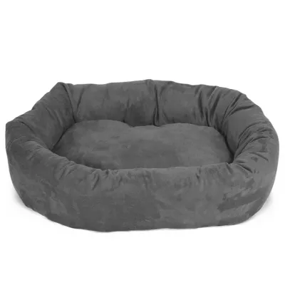 Product Majestic Pet Personalized Suede Bagel Cat & Dog Bed
