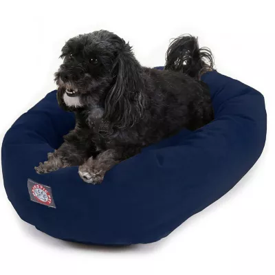 Product Majestic Pet Personalized Suede Bagel Cat & Dog Bed