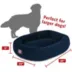 Majestic Pet Personalized Suede Bagel Cat & Dog Bed image thumbnail 4