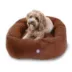 Majestic Pet Personalized Suede Bagel Cat & Dog Bed image thumbnail 2